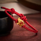 AngelSeer Handmade Red String Elephant Love Heart Protection Braided Adjustable Bracelet