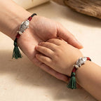 925 Sterling Silver Luck Koi Fish Braided Bracelet