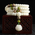 AngelSeer "Hoping for Serenity and Mindfulness" Bodhi Lotus Mala Includes Gift Message Card