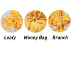 AngelSeer Natural Citrine Money Tree Gemstone Ornament - Feng Shui for Prosperity