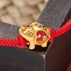 AngelSeer Handmade Red String Elephant Love Heart Protection Braided Adjustable Bracelet