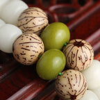 AngelSeer "Hoping for Serenity and Mindfulness" Bodhi Lotus Mala Includes Gift Message Card